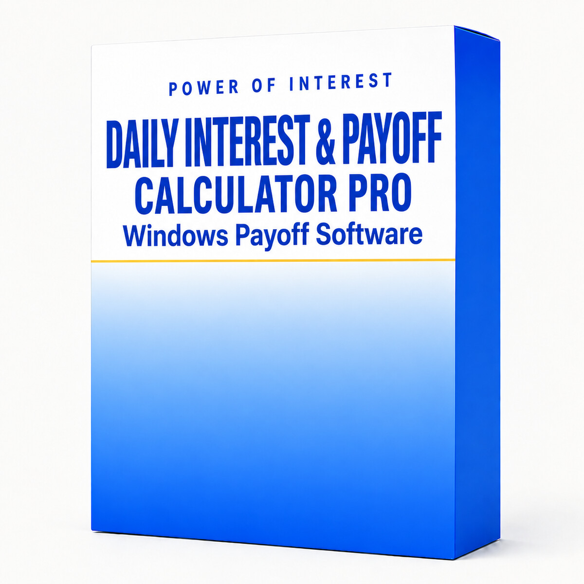 Daily Interest & Payoff Calculator Pro software box