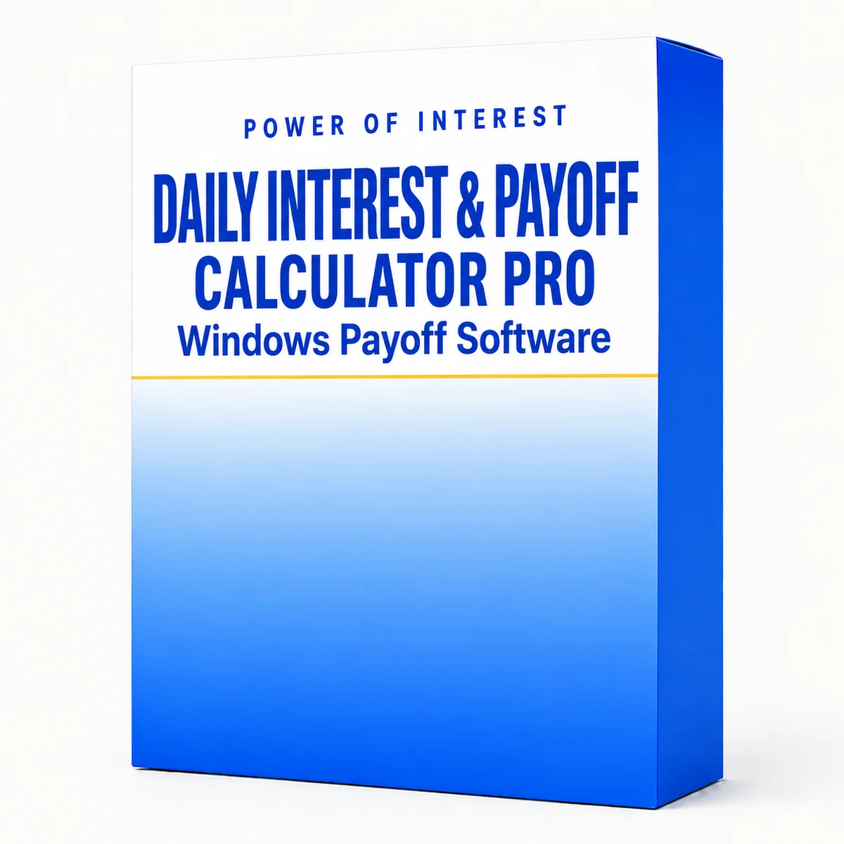 Daily Interest & Payoff Calculator Pro software box