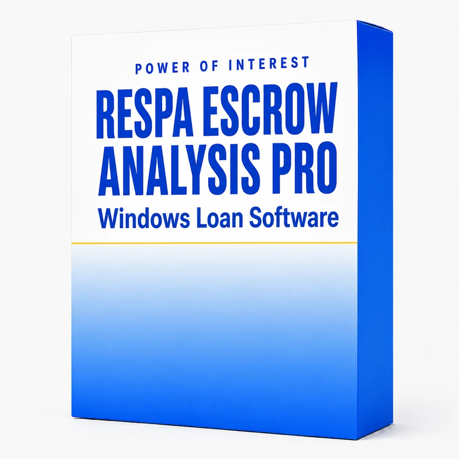 RESPA Escrow Analysis Pro software box